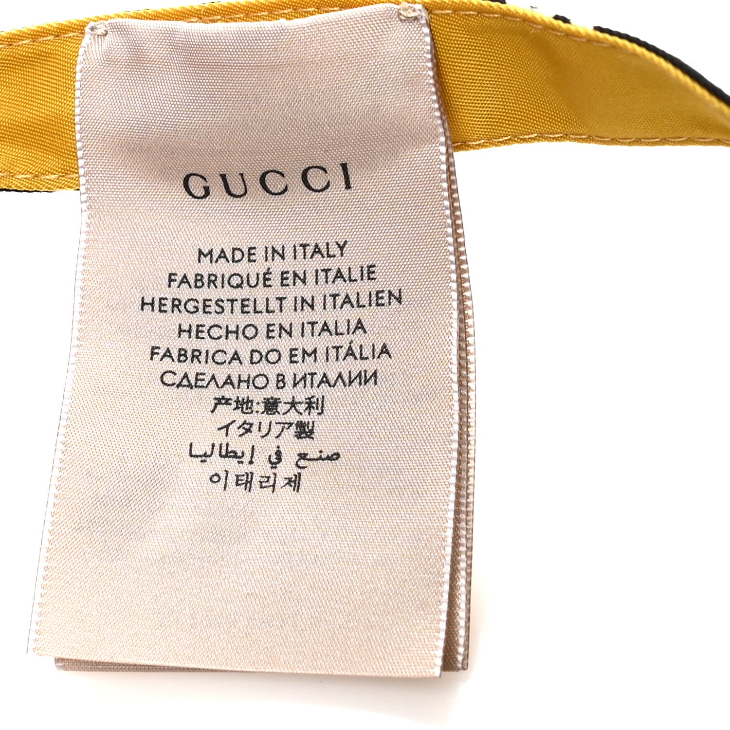 Gucci X THE NORTH FACE Nylon Reversible Self-Tie Bucket Hat Black Yellow 8 of 14