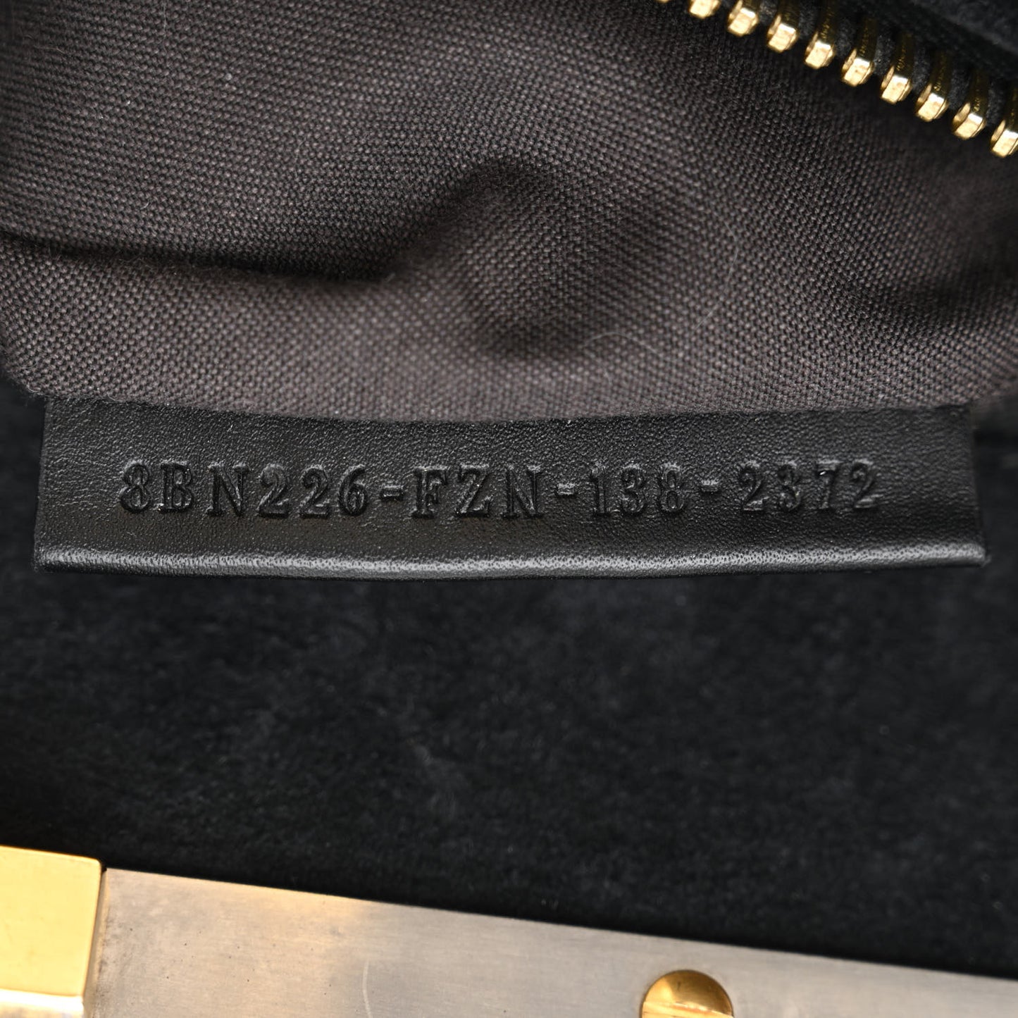 Vitello Suede Medium Peekaboo Iconic Satchel Black