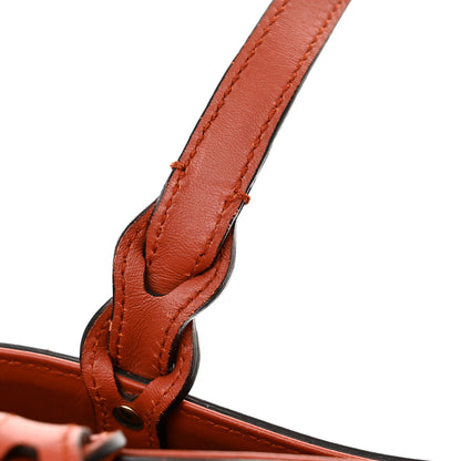 Gucci Denim Calfskin Tote Orange 13 of 17