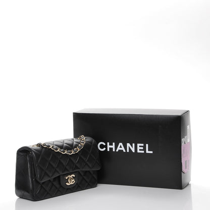 Chanel Lambskin Quilted Mini Rectangular Flap Black 8 of 8