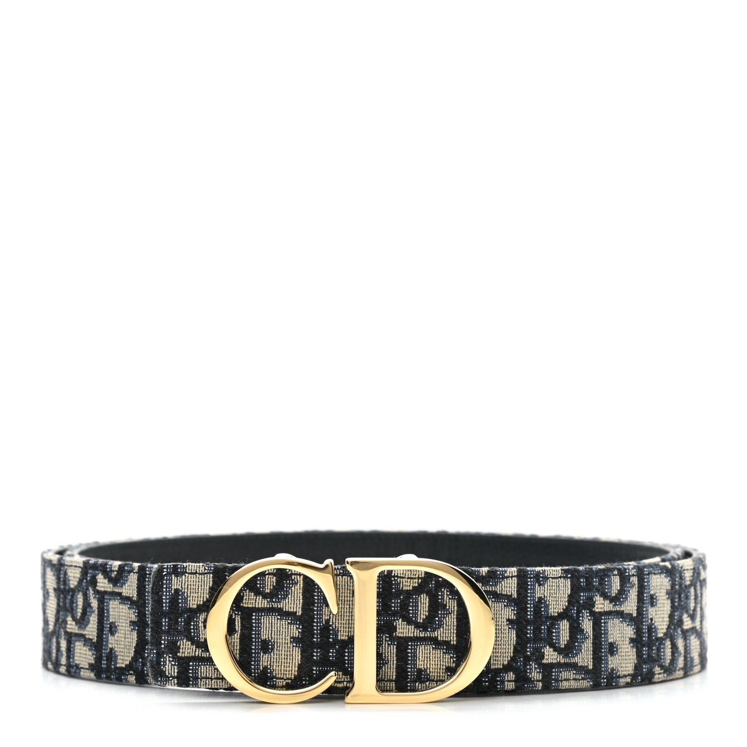 Christian Dior Oblique 30 Montaigne 35mm Belt 125 Blue 1 of 5
