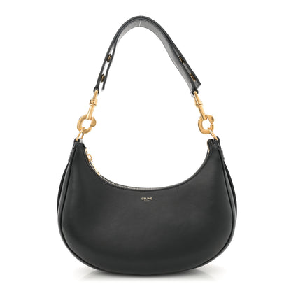 Celine Smooth Calfskin Medium Strap Ava Shoulder Bag Black 1 of 9