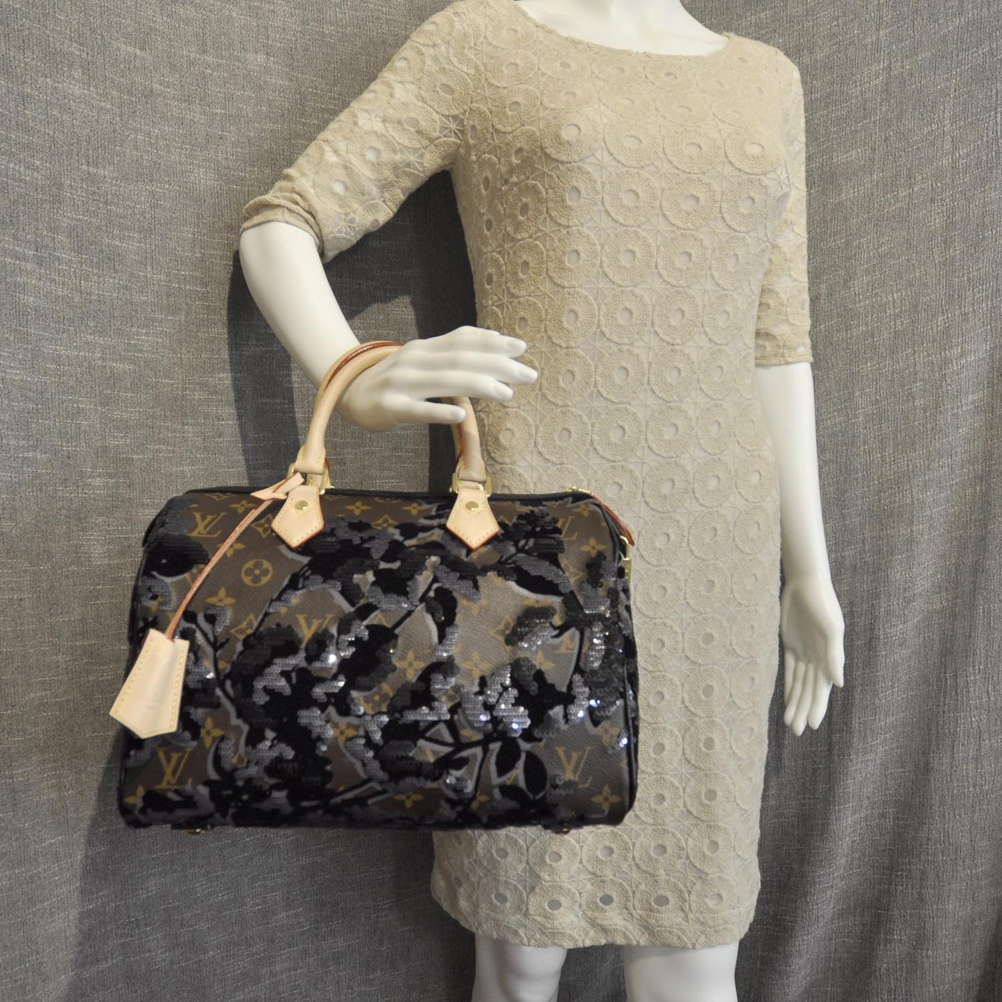 Monogram Fleur De Jais Sequins Speedy 30