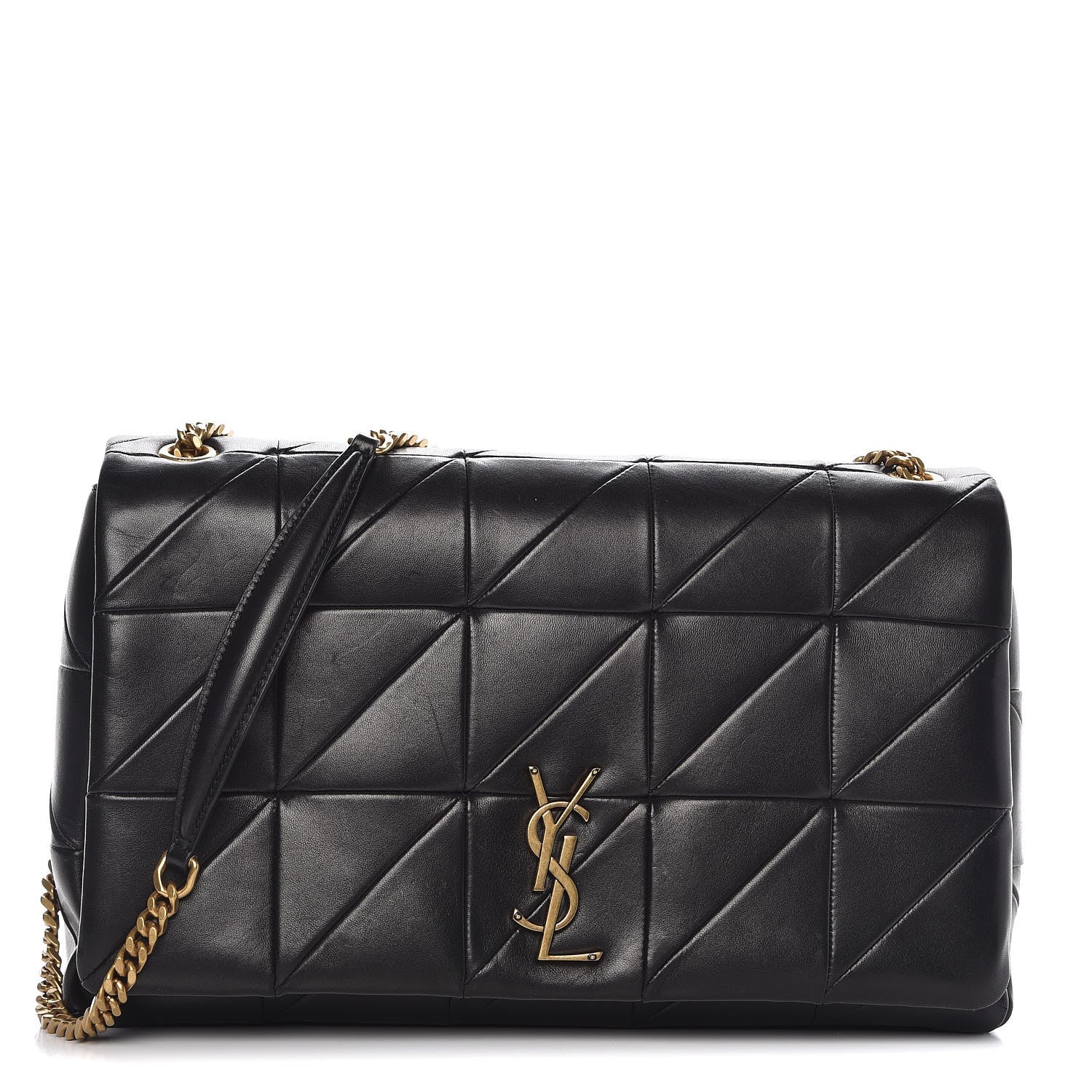 Saint Laurent Lambskin Patchwork Monogram Large Jamie Black 1 of 10