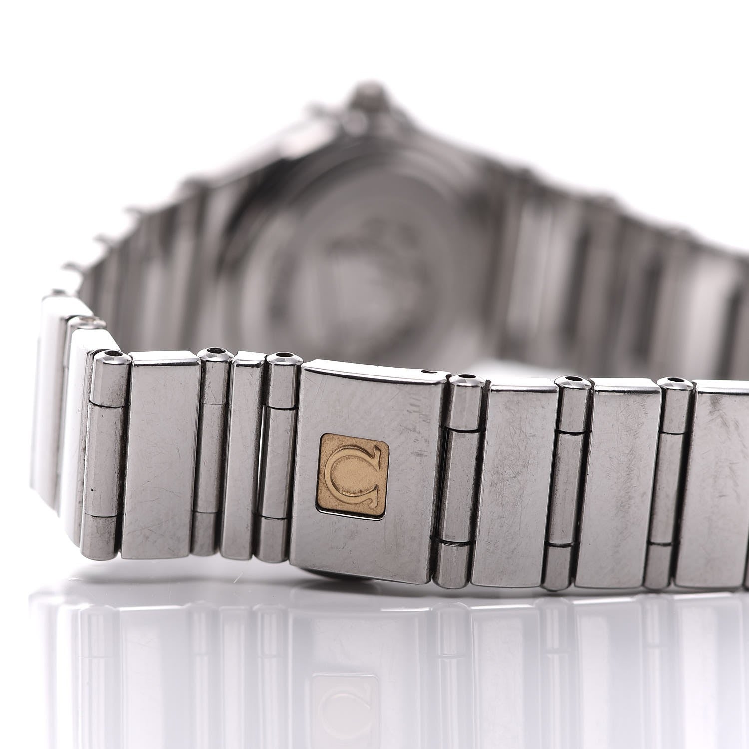 Omega Stainless Steel Diamond Bezel 22mm Constellation Quartz Watch Black 1465.51.00 5 of 8