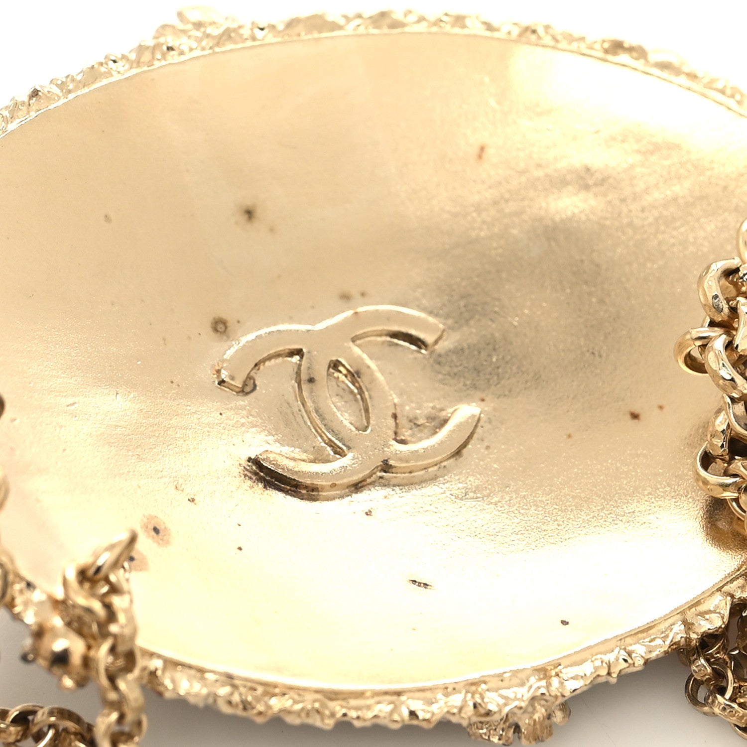 Chanel Crystal Pearl Flower CC Multi Strand Necklace Belt Pink Gold 6 of 6