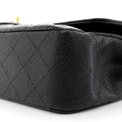 Chanel Caviar Quilted Medium Double Flap Black 10 of 13