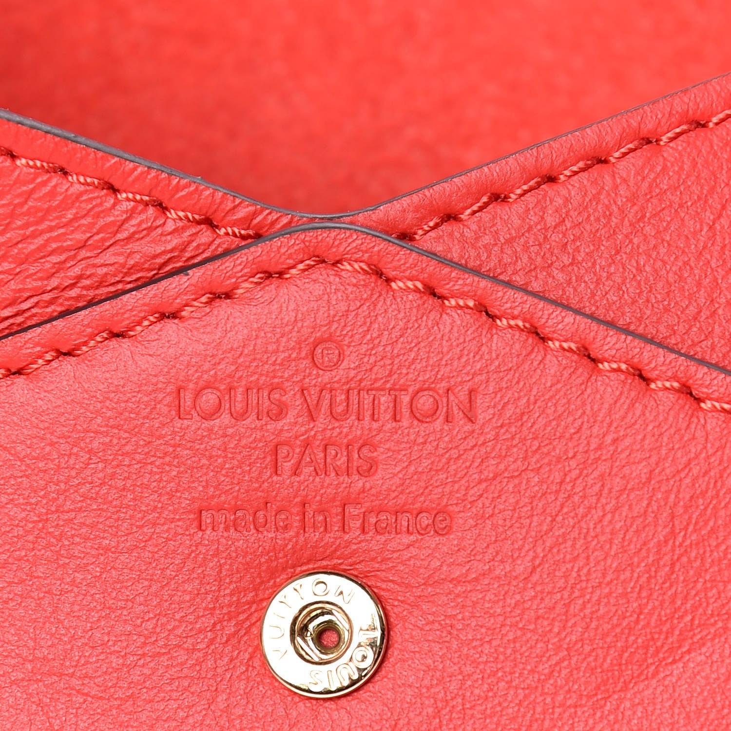 Louis Vuitton Veau Cachemire Chinese New Year Dog Envelope Pouch Red 7 of 7