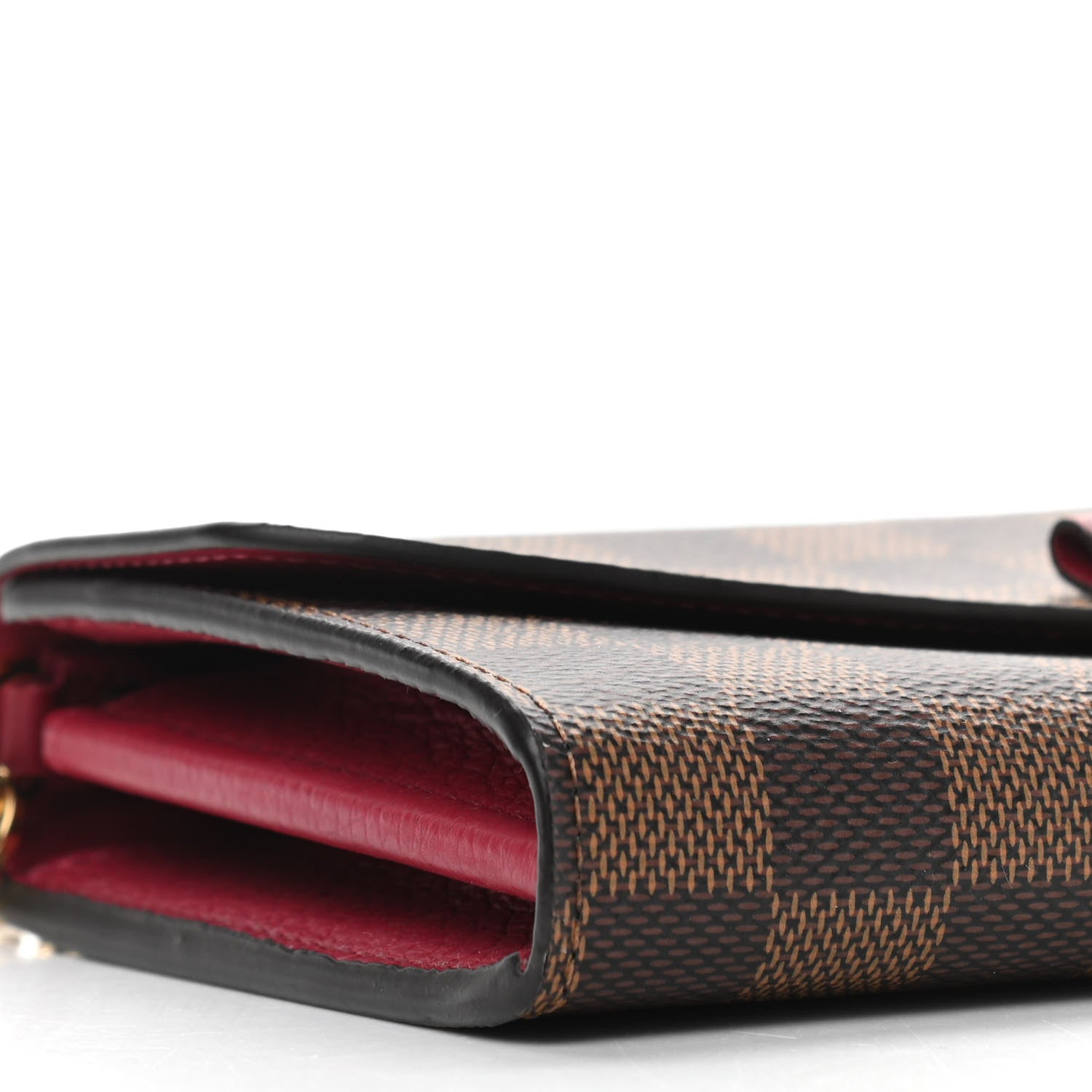 Louis Vuitton Damier Ebene Croisette Chain Wallet 9 of 11