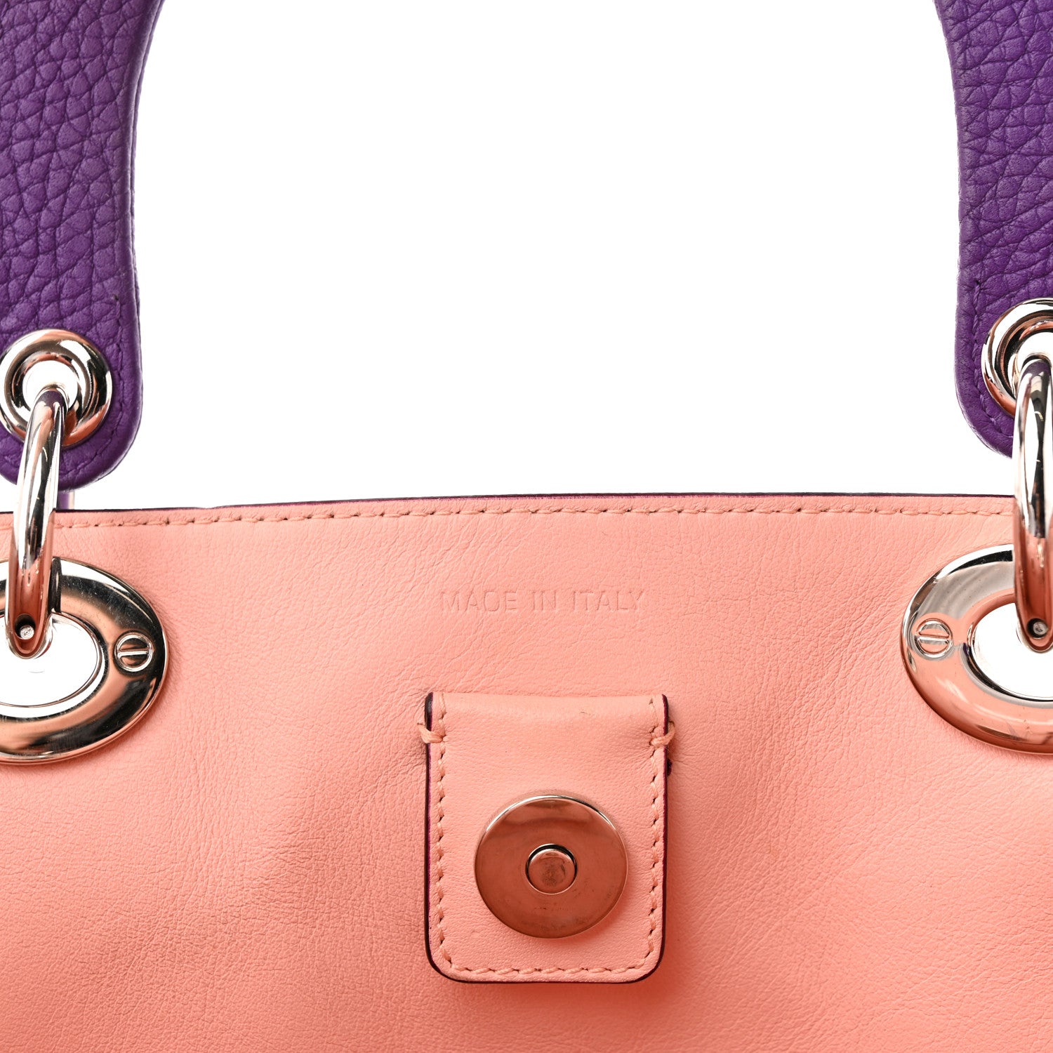 Christian Dior Bullcalf Medium Diorissimo Tote Purple 7 of 12