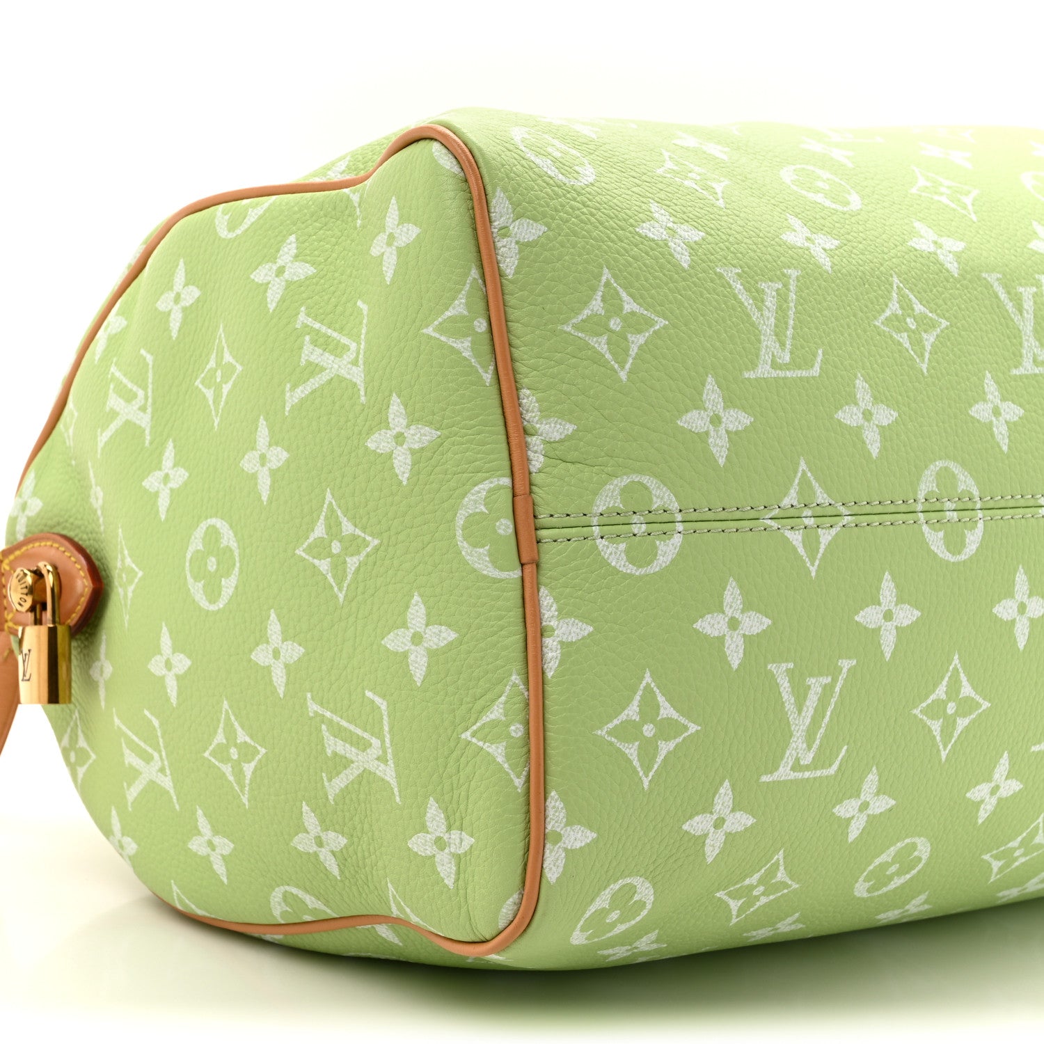 Louis Vuitton Calfskin Monogram Speedy P9 Bandouliere 30 Frozen Lime Vert Clair 12 of 14