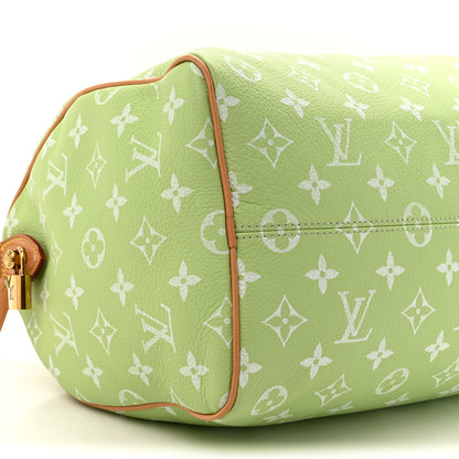 Louis Vuitton Calfskin Monogram Speedy P9 Bandouliere 30 Frozen Lime Vert Clair 12 of 14