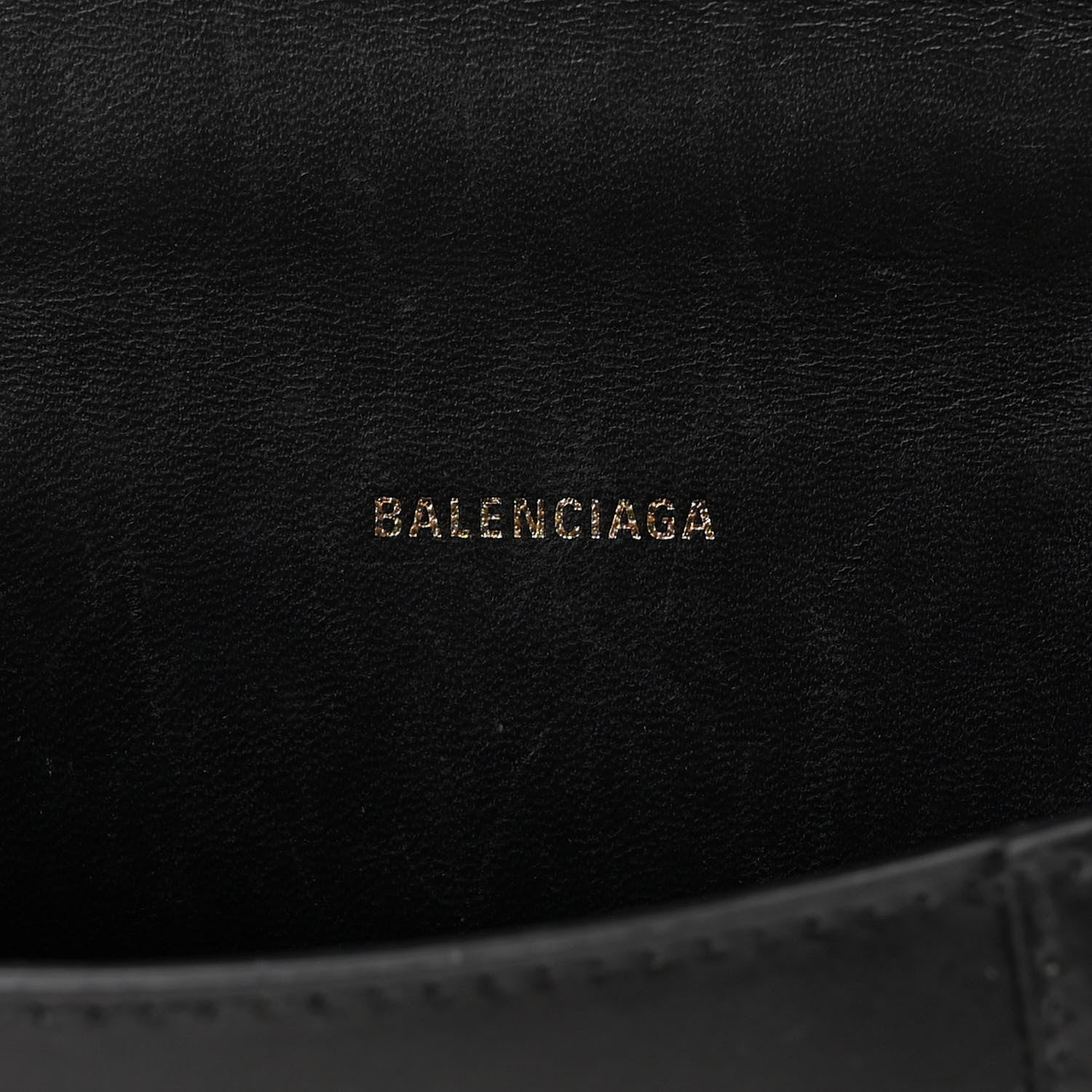 Balenciaga Shiny Box Calfskin Hourglass Top Handle Bag XS Black 6 of 13