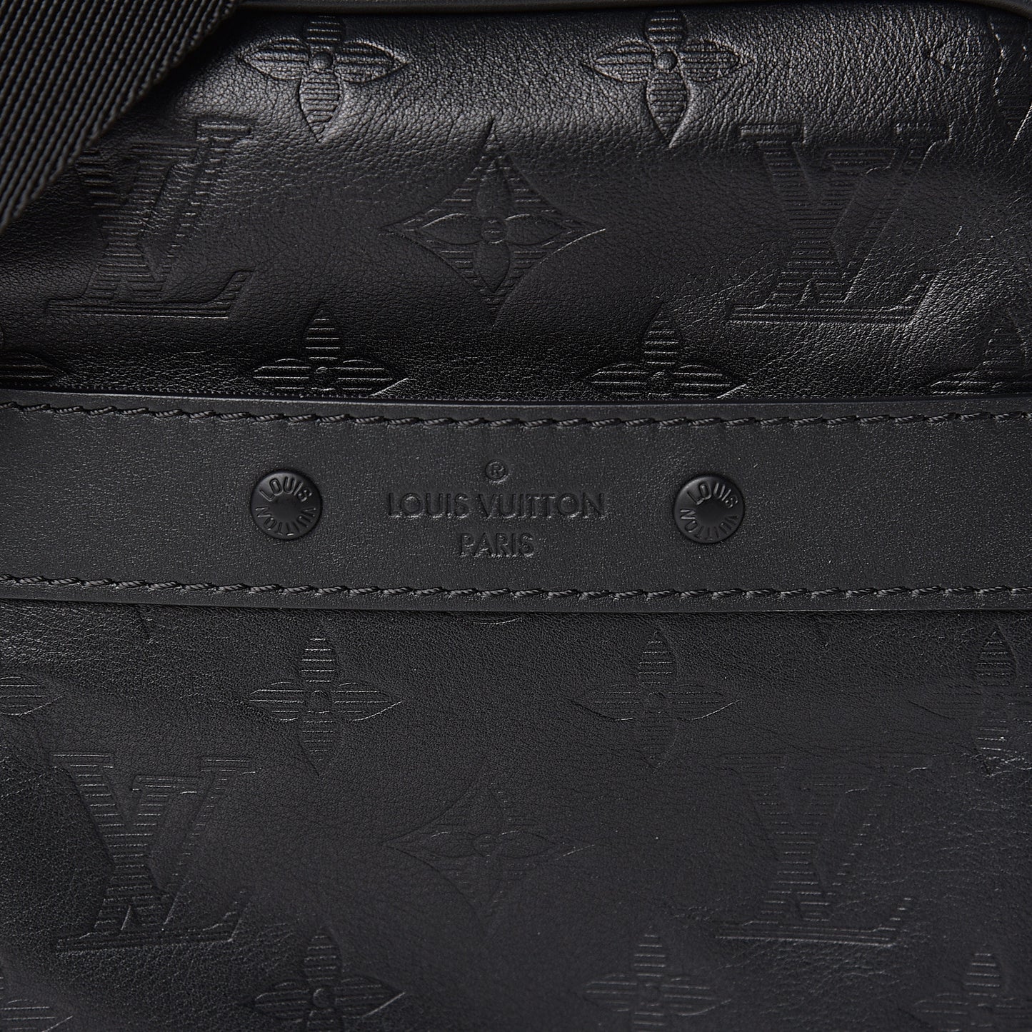 Calfskin Monogram Shadow Danube PM Black
