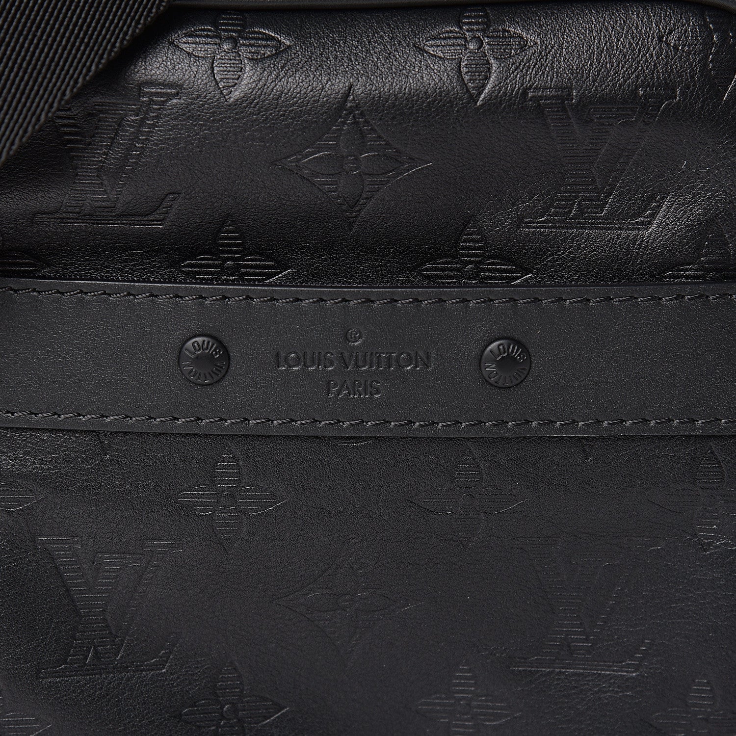 Louis Vuitton Calfskin Monogram Shadow Danube PM Black 10 of 11