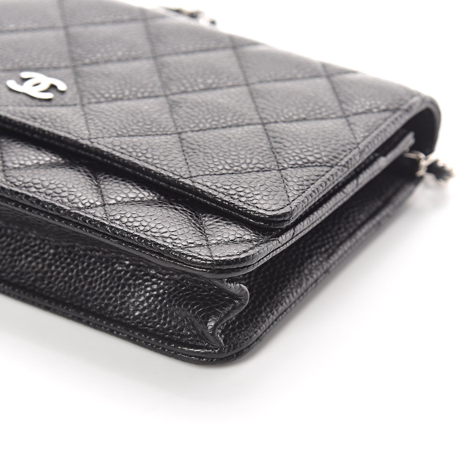 Chanel Caviar Quilted Wallet On Chain WOC Black 10 of 10
