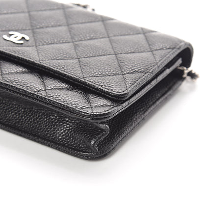 Chanel Caviar Quilted Wallet On Chain WOC Black 10 of 10