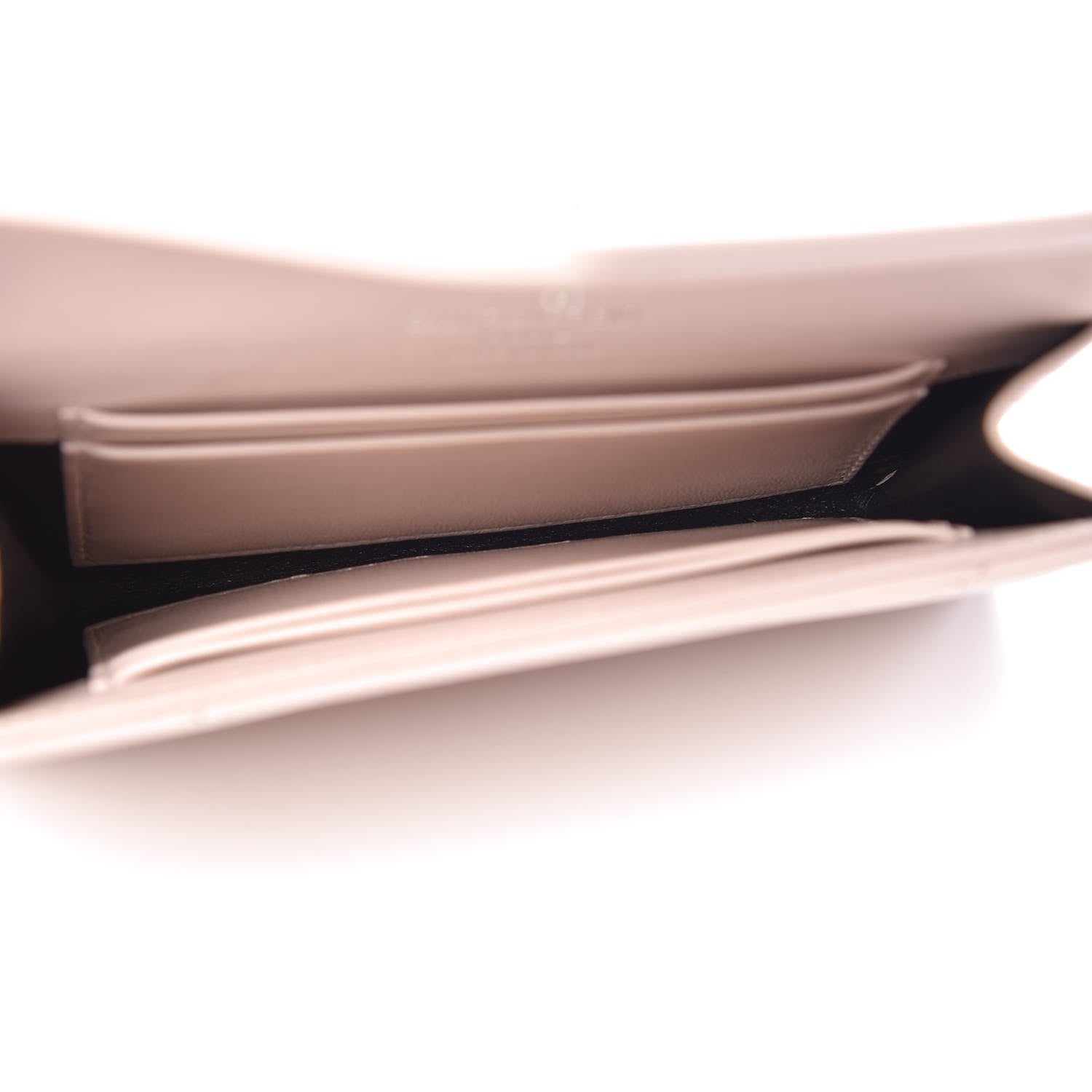 Saint Laurent Nappa Matelasse Chevron Small Monogram Envelope Wallet Nude Powder 5 of 8