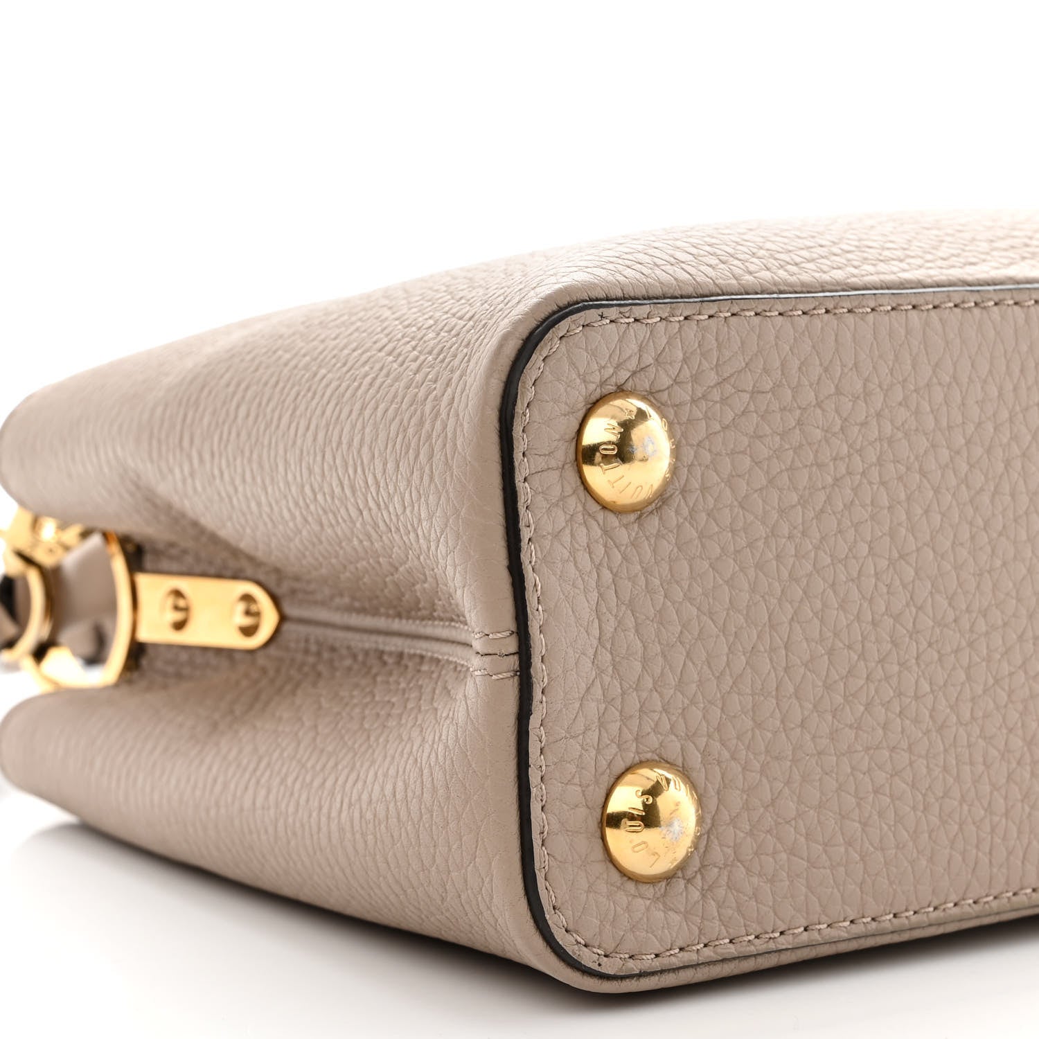 Louis Vuitton Taurillon Capucines BB Galet 8 of 9