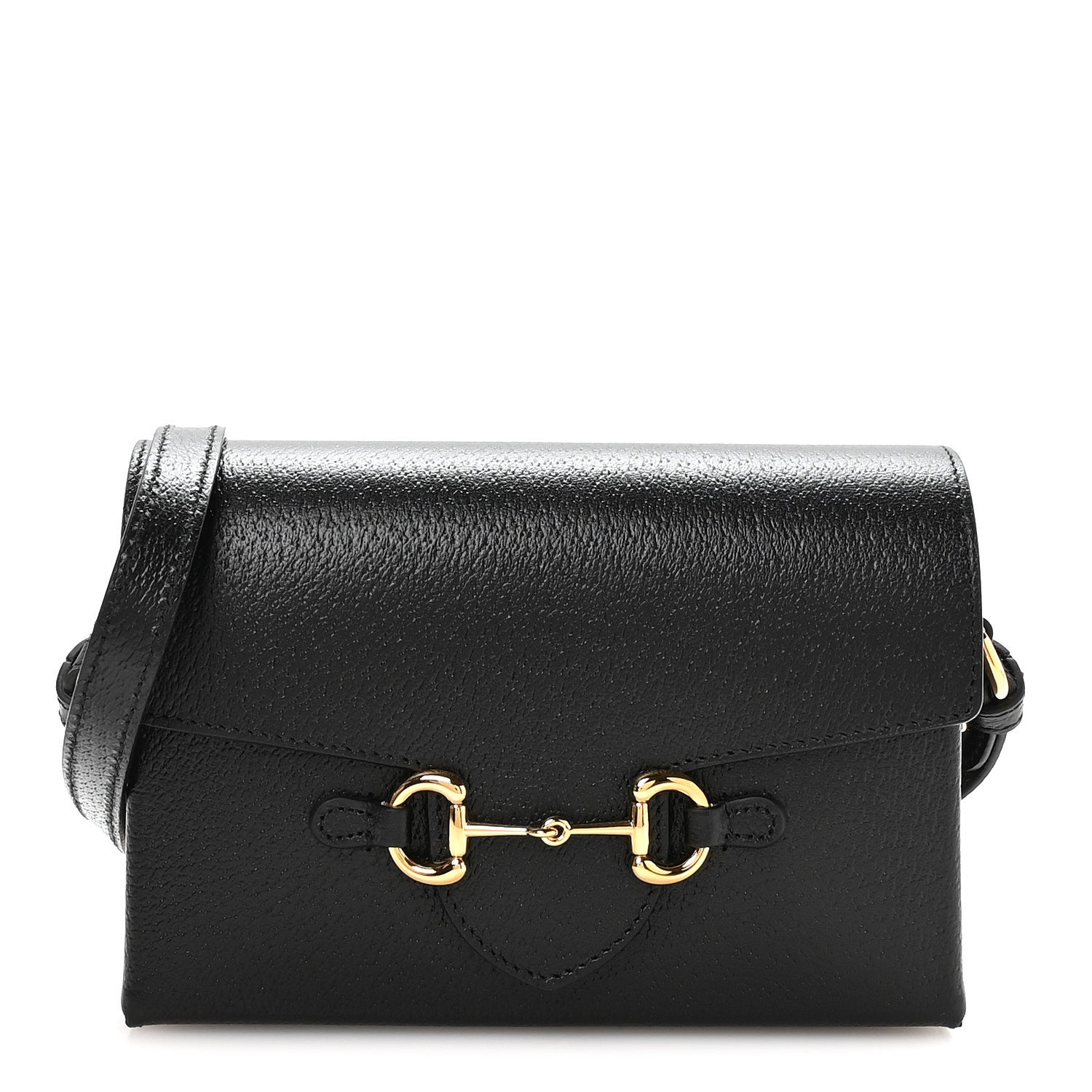Gucci Calfskin Horsebit 1955 Shoulder Bag Black 1 of 10