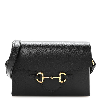 Gucci Calfskin Horsebit 1955 Shoulder Bag Black 1 of 10