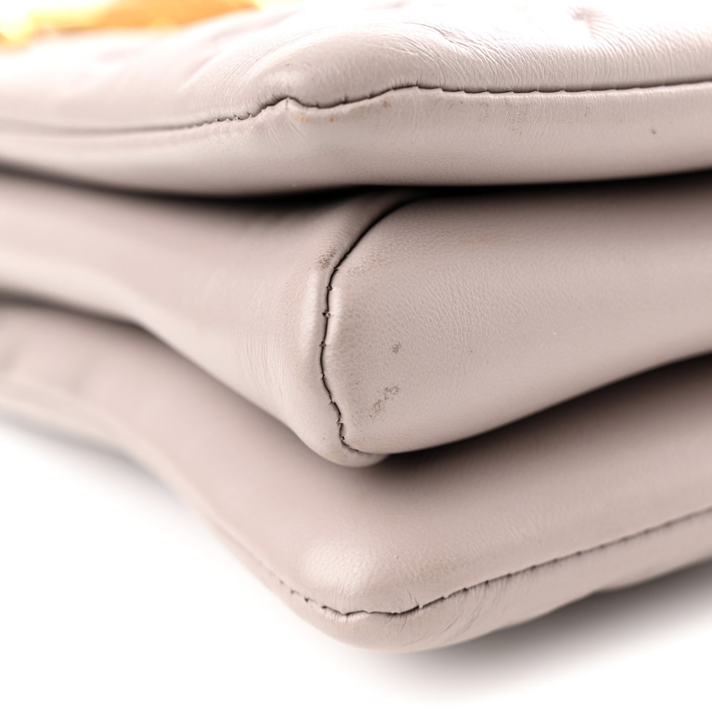 Lambskin Embossed Monogram Coussin MM Grey