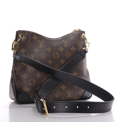 Louis Vuitton Monogram Odeon PM Black 3 of 9