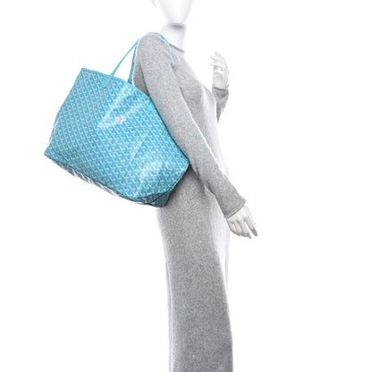 Goyard Goyardine Saint Louis GM Balise Beach Towel Set Turquoise 3 of 11