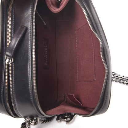 Chanel Glazed Calfskin Small Coco Boy Camera Case Black 5 of 9
