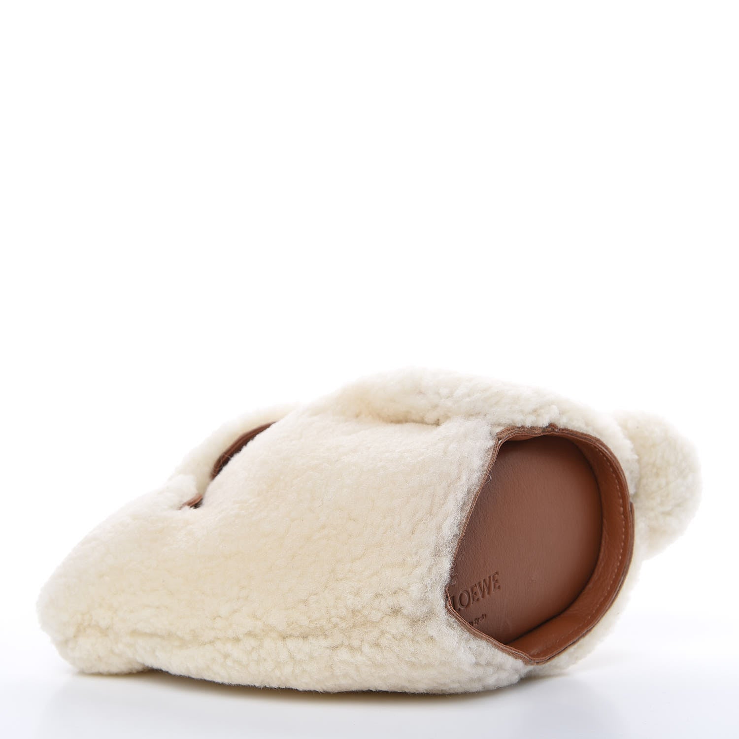 Loewe Shearling Mini Bunny Crossbody Bag Natural 4 of 8