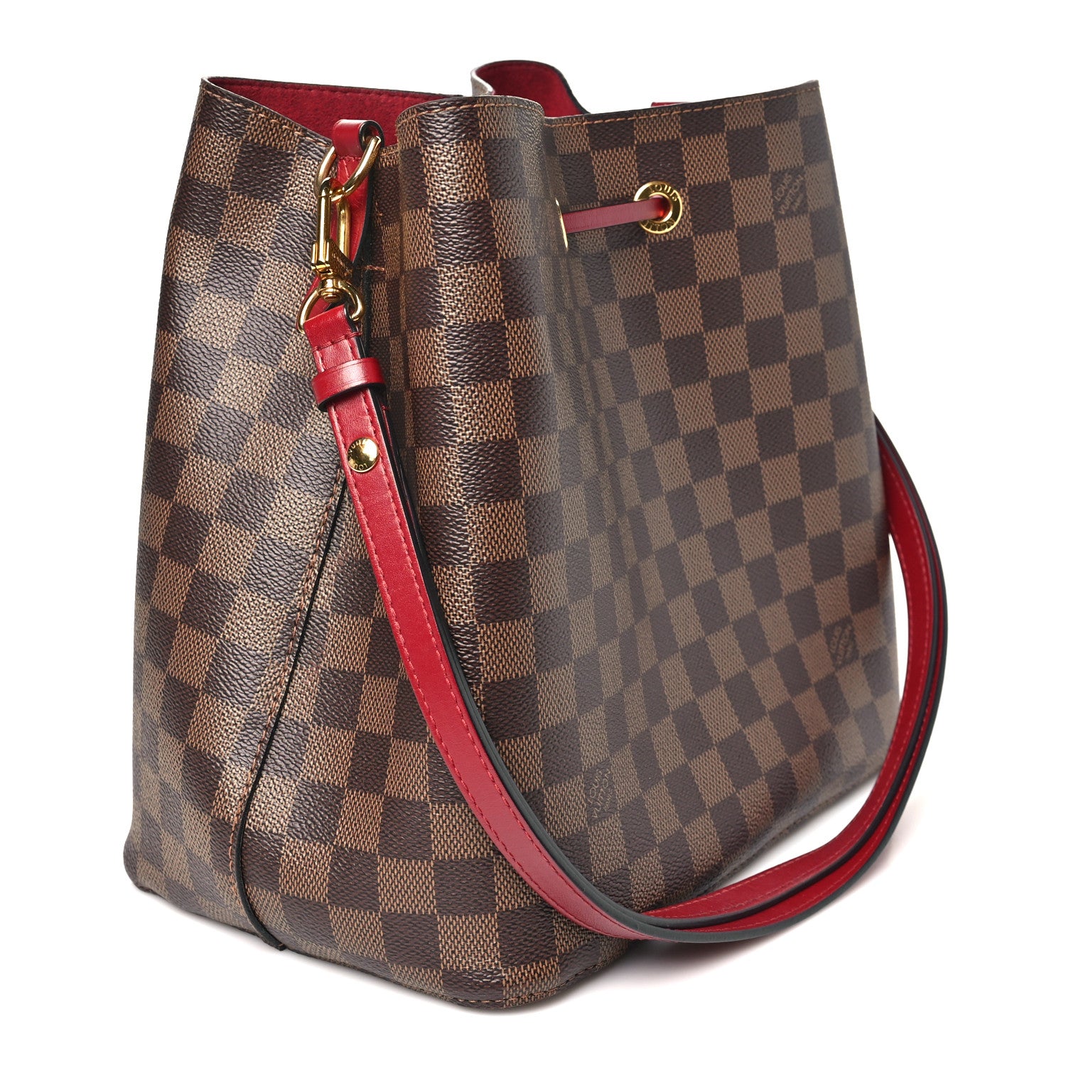 Louis Vuitton Damier Ebene Neonoe MM  Cherry Berry 2 of 9