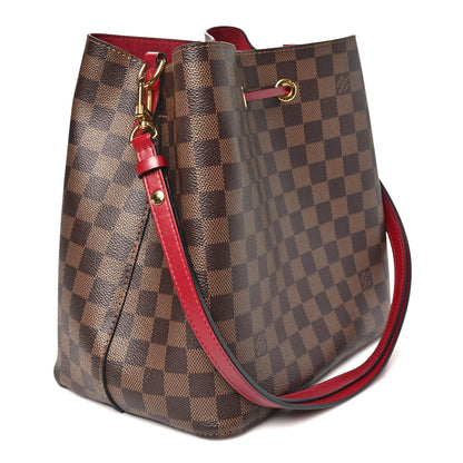 Louis Vuitton Damier Ebene Neonoe MM  Cherry Berry 2 of 9