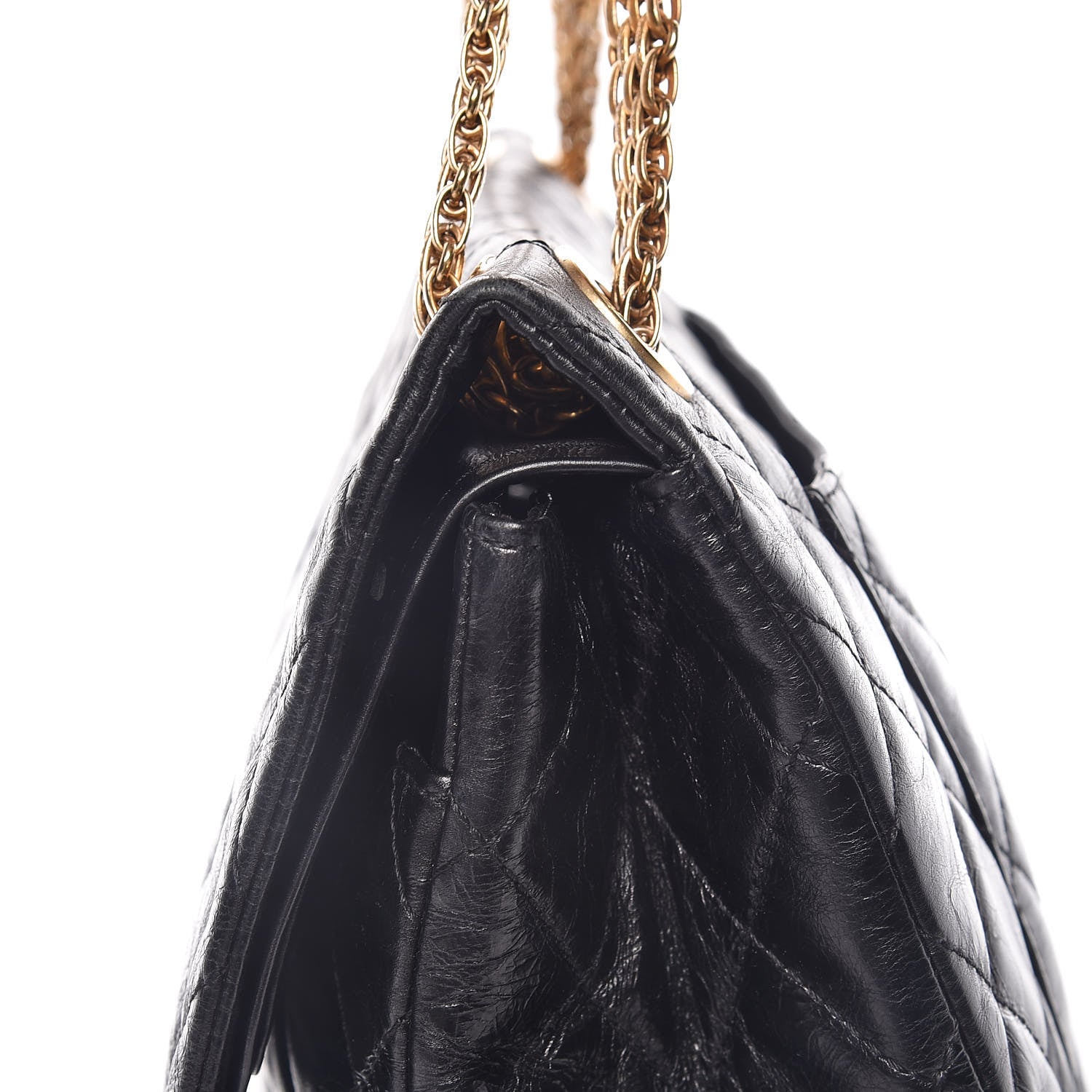 Chanel Aged Calfskin Quilted 2.55 Reissue 228 Flap Black 16 of 17