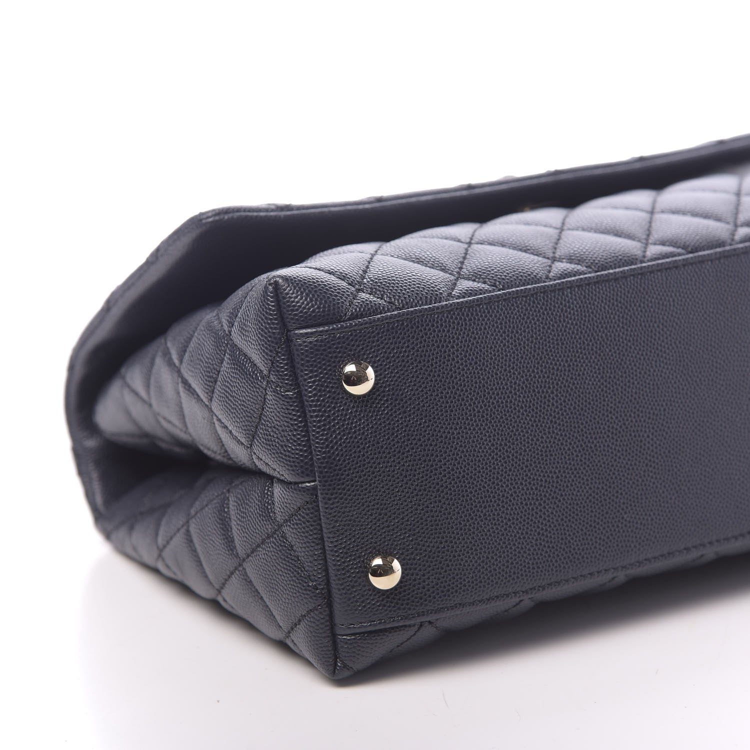 Chanel Caviar Quilted Small Coco Handle Flap Navy 9 of 11