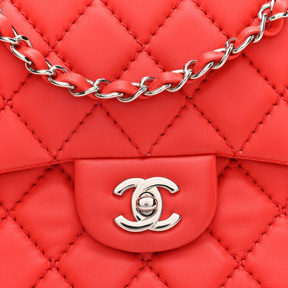 Chanel Lambskin Quilted Medium Easy Carry Flap Red 8 of 11