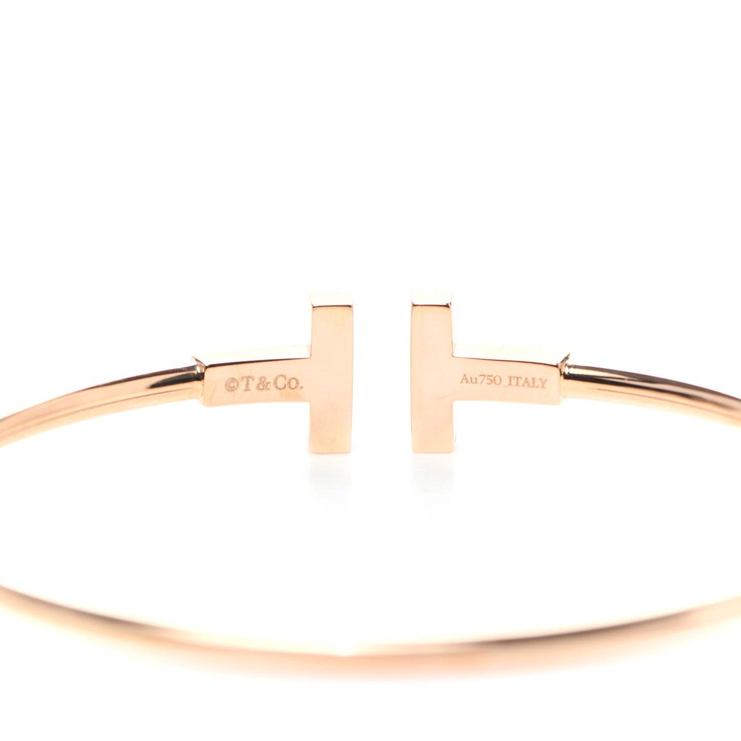 18K Rose Gold Mother of Pearl T Wire Bracelet