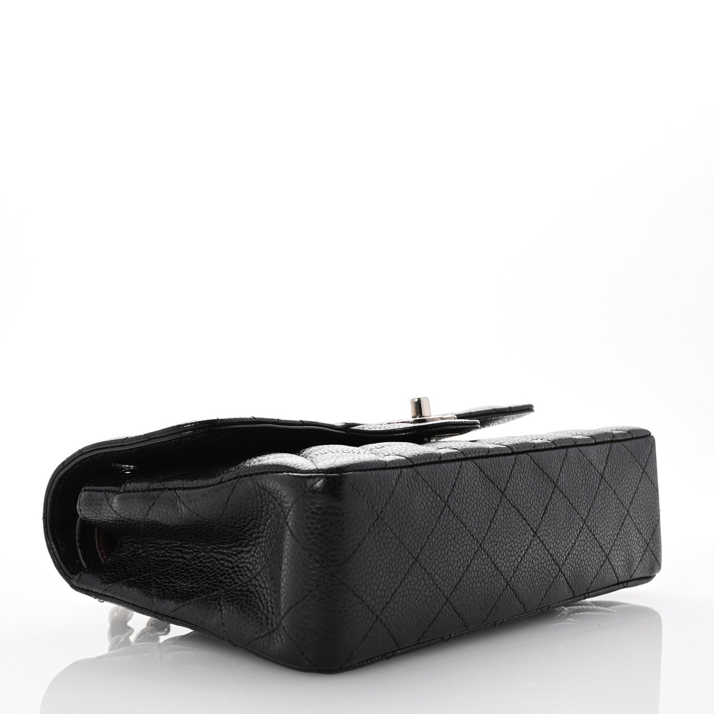 Caviar Quilted Small Double Flap Black
