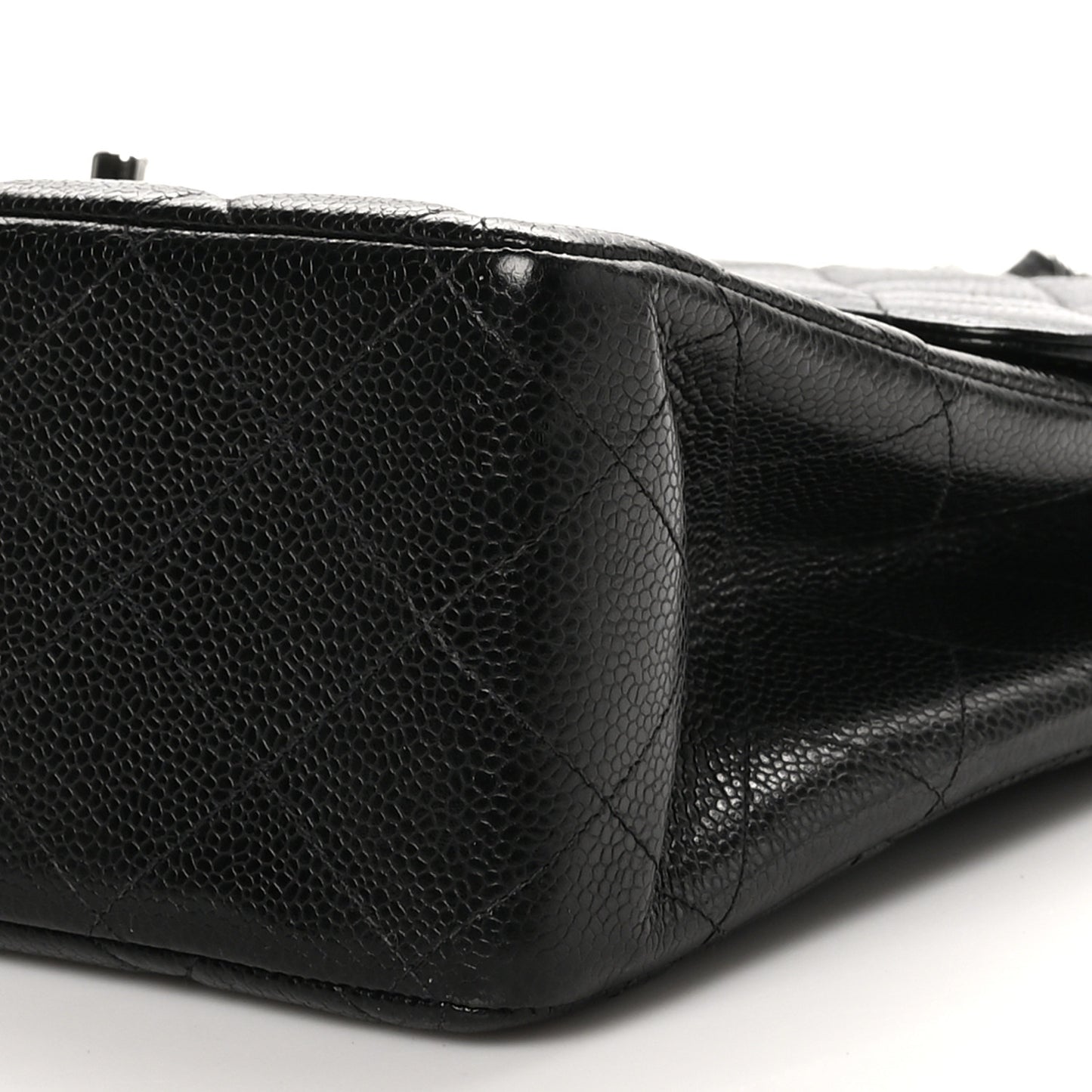 Caviar Quilted Jumbo Single Flap Black