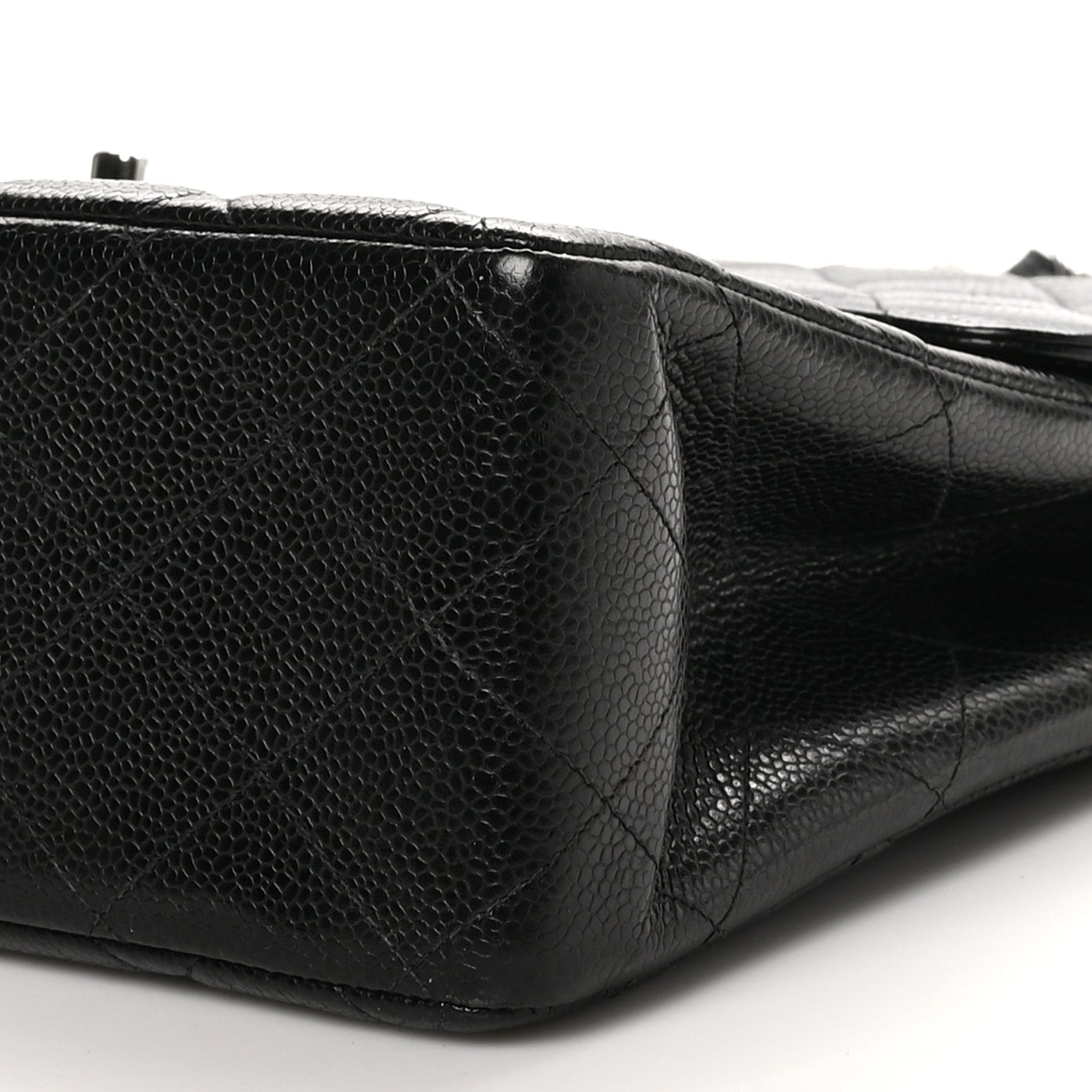 Chanel Caviar Quilted Jumbo Single Flap Black 9 of 10