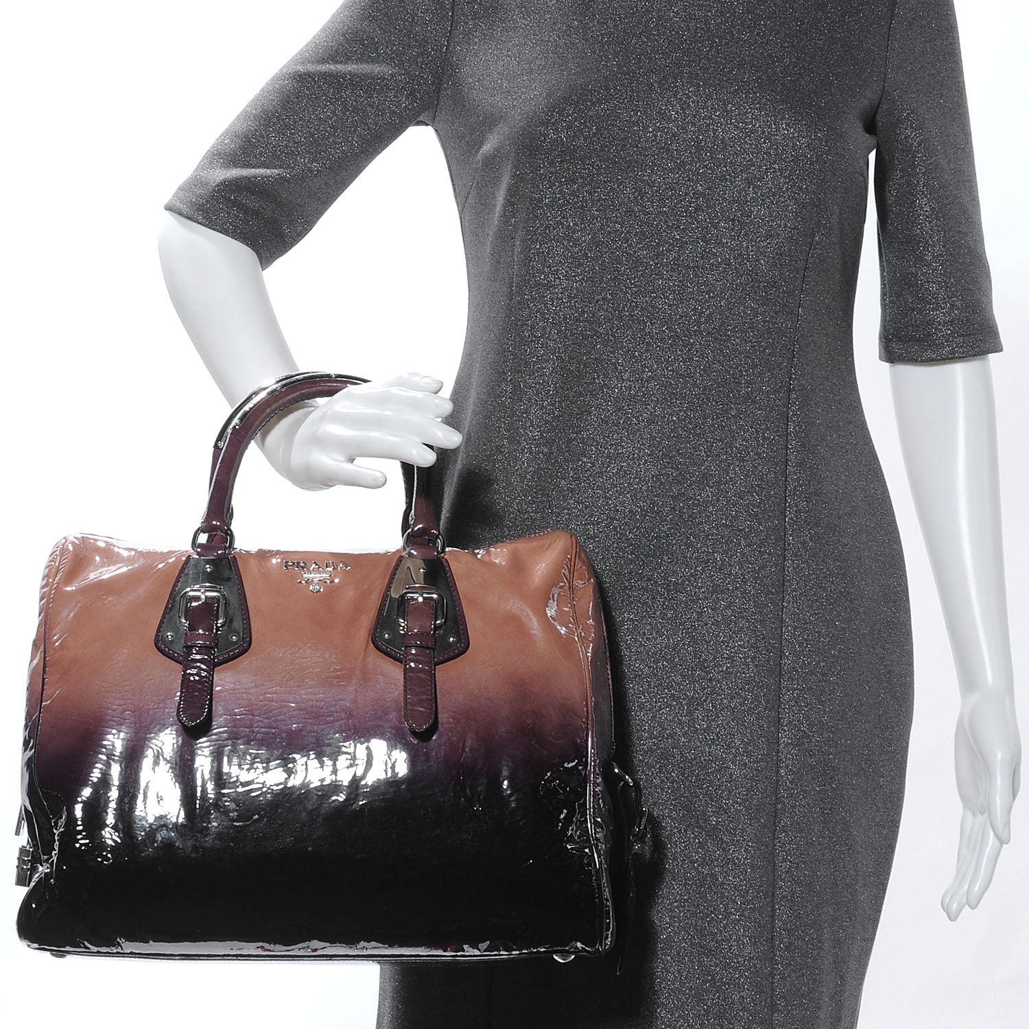 Prada Vernice Sfumata Bowler 2 of 9