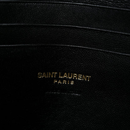 Saint Laurent Grain De Poudre Matelasse Monogram Mini Lou Camera Bag Black 5 of 10