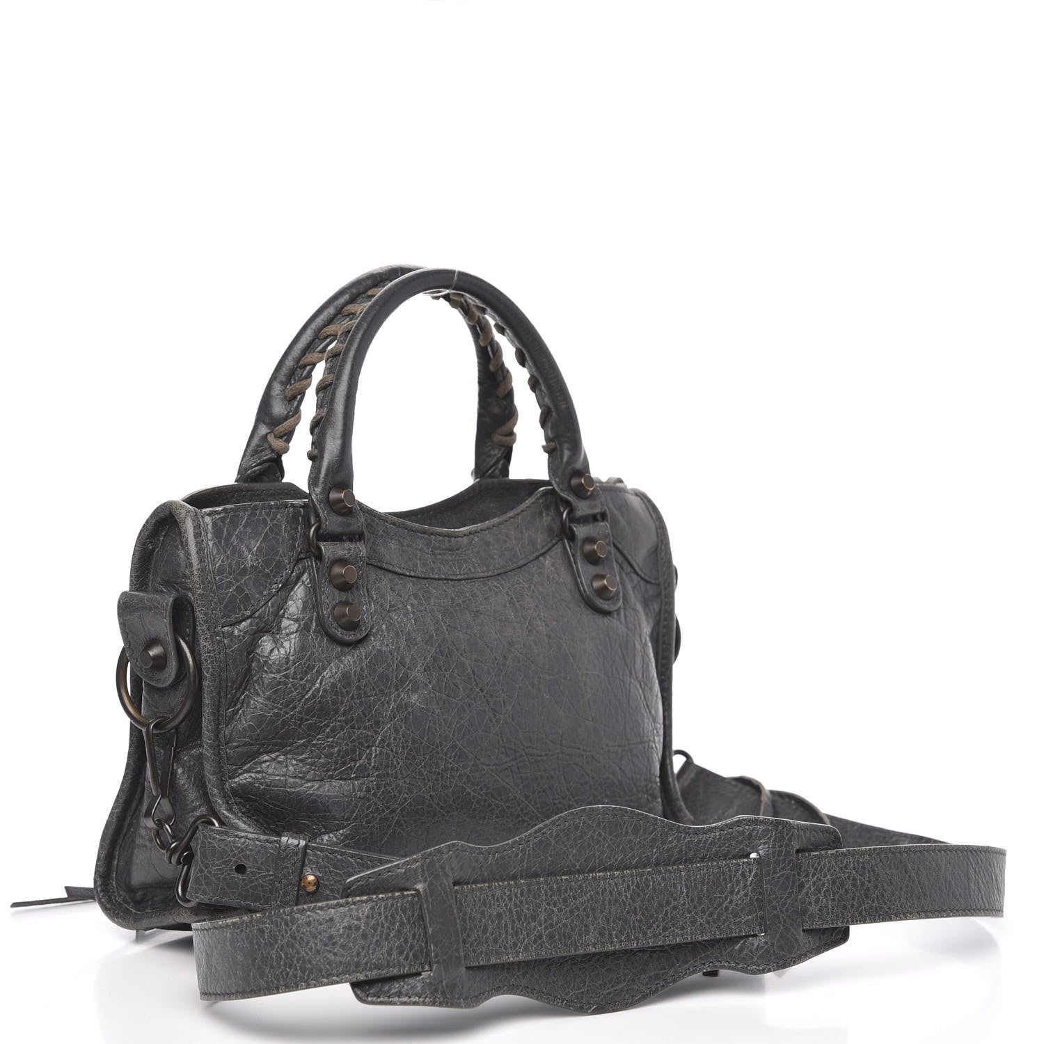 Balenciaga Agneau Classic Hardware Mini City Gris Tarmac 3 of 12