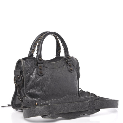 Balenciaga Agneau Classic Hardware Mini City Gris Tarmac 3 of 12
