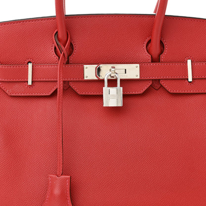 Hermes Epsom Birkin 30 Rouge Casaque 8 of 15