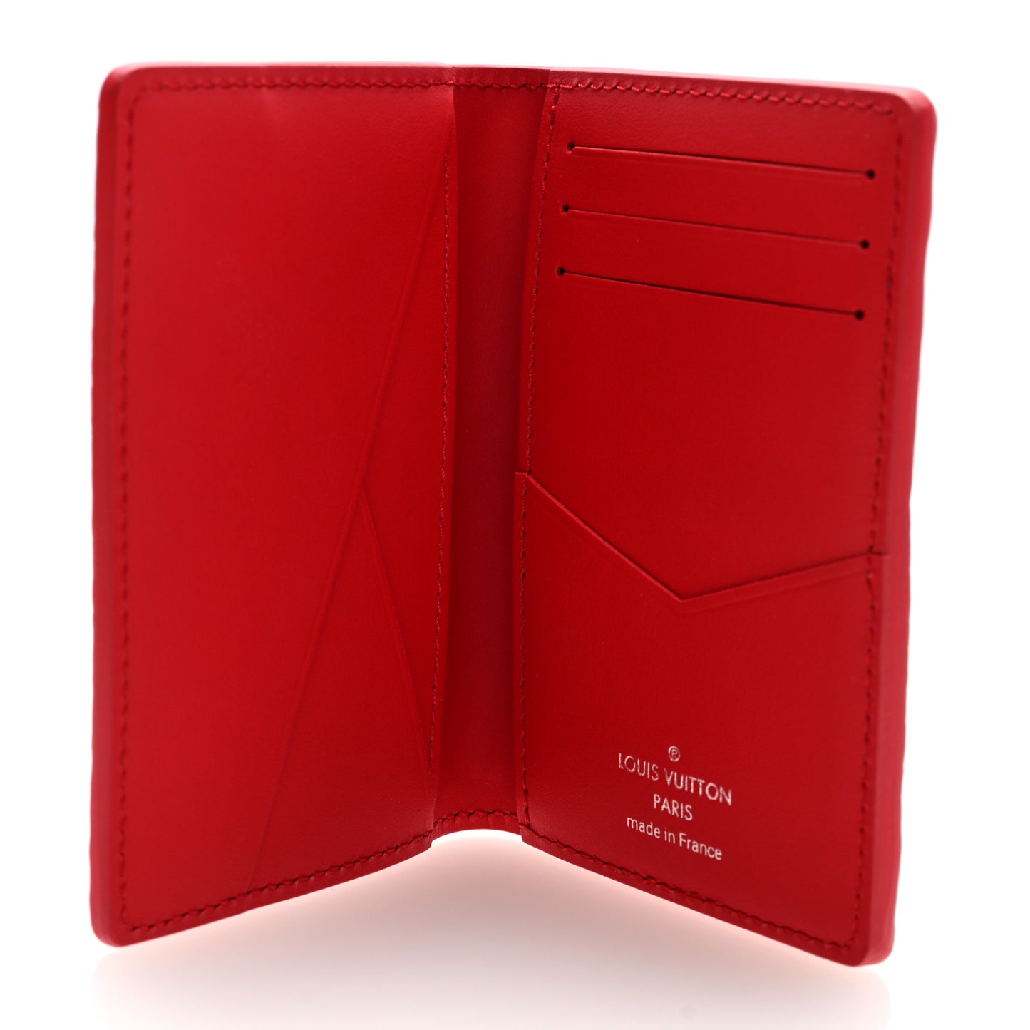 Taurillon Monogram Pocket Organizer Red