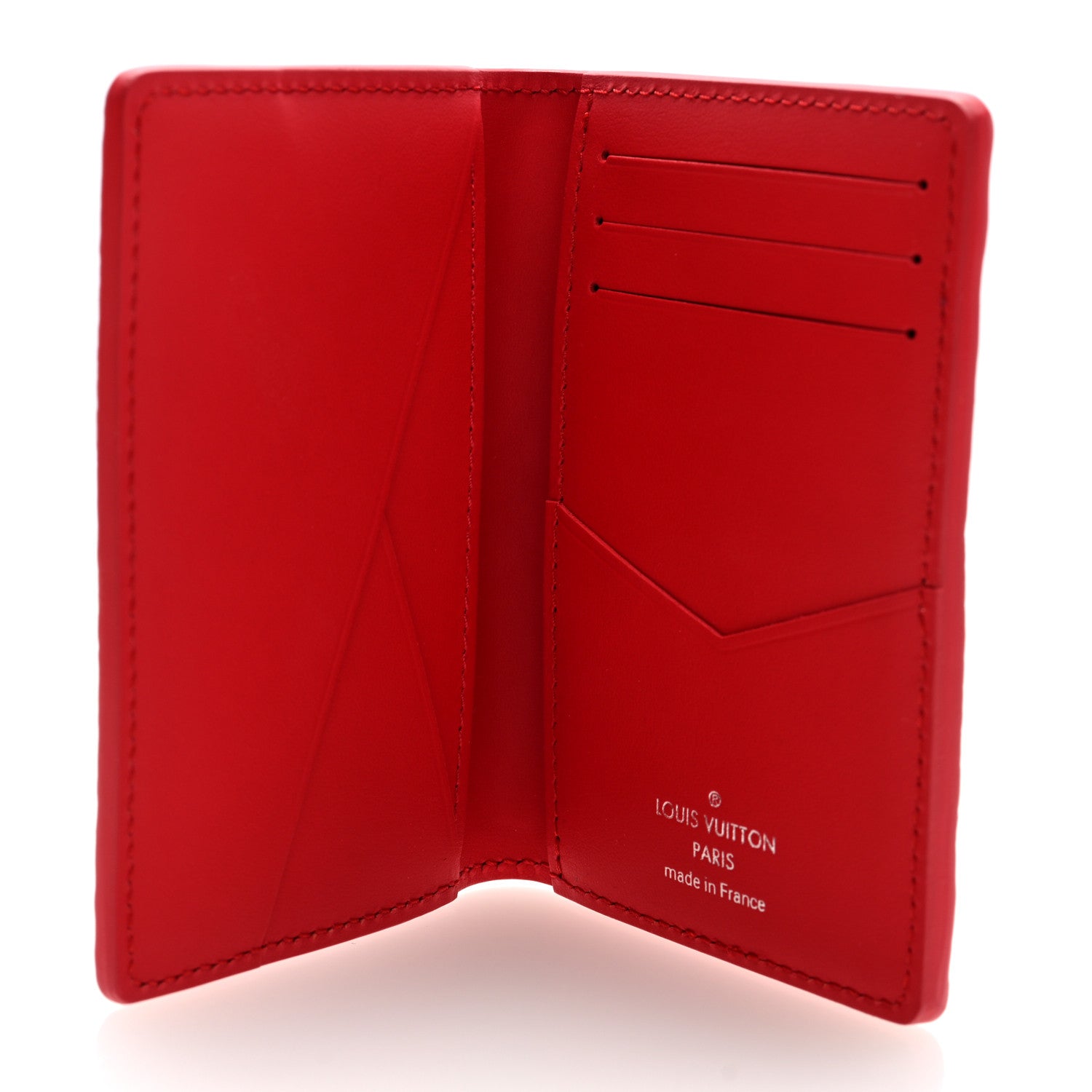Louis Vuitton Taurillon Monogram Pocket Organizer Red 5 of 7