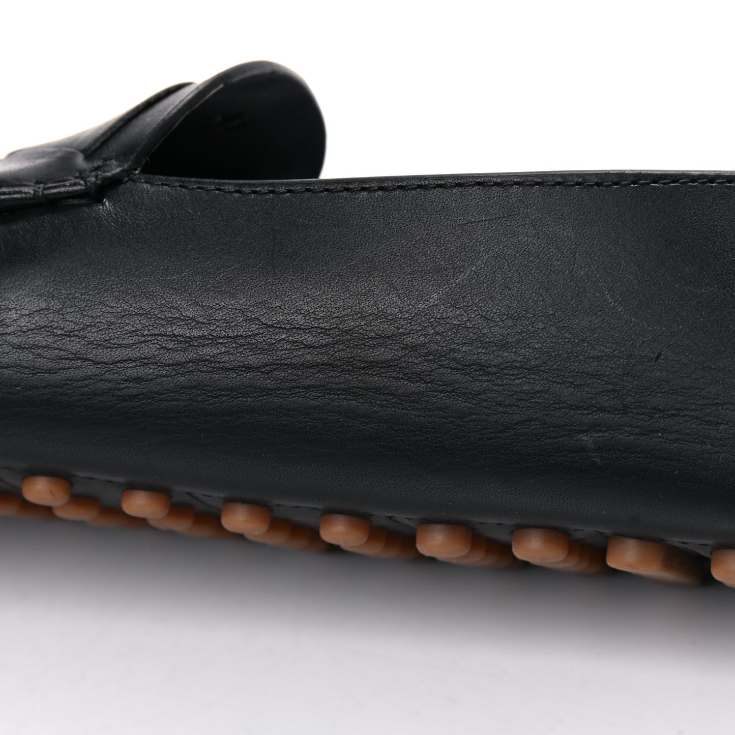 Nappa Intrecciato Driver Loafers 41 Black