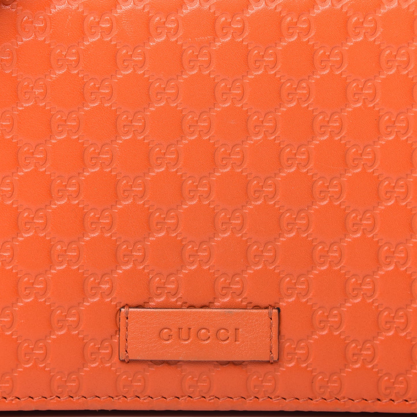 Soft Microguccissima Crossbody Wallet Sun Orange