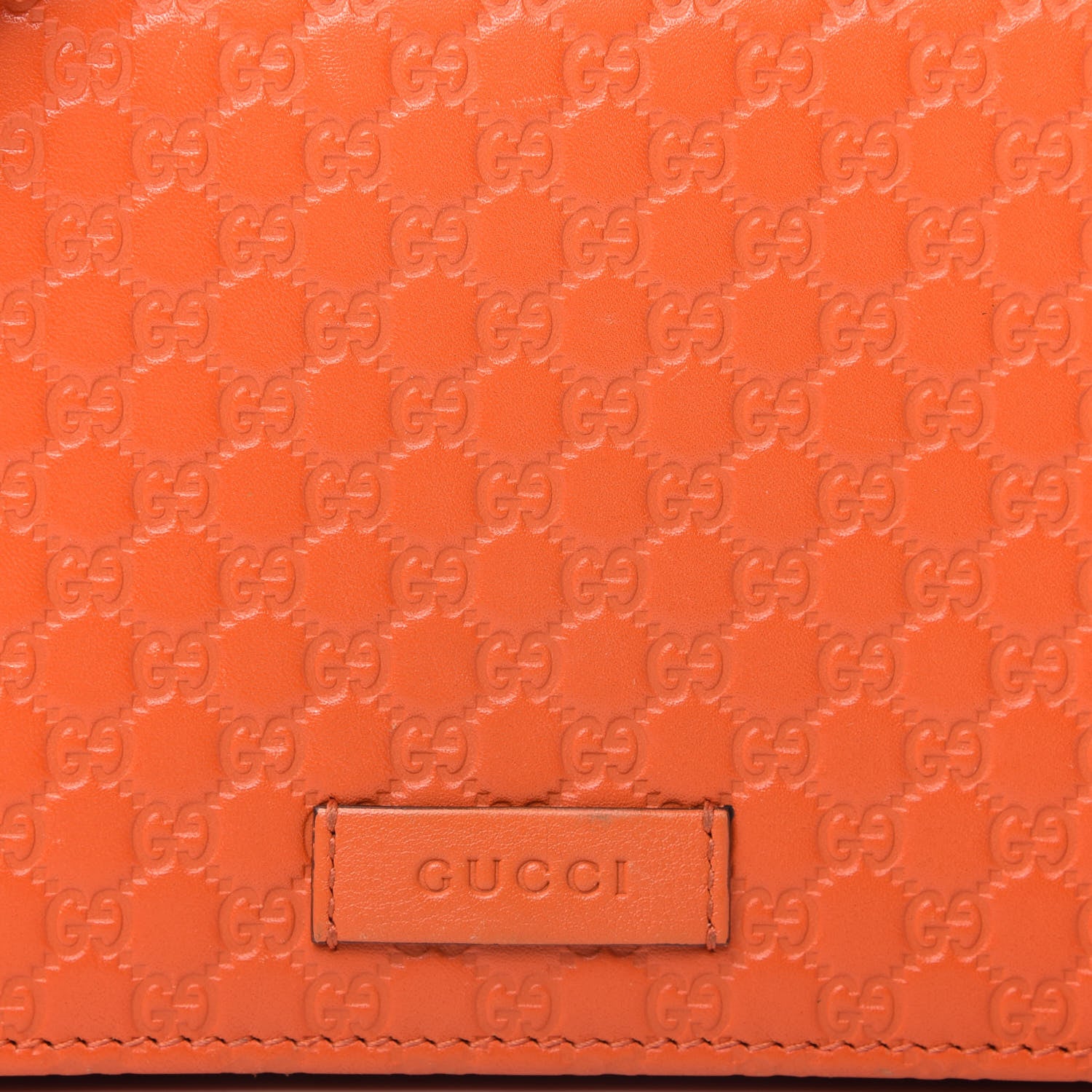 Gucci Soft Microguccissima Crossbody Wallet Sun Orange 9 of 9