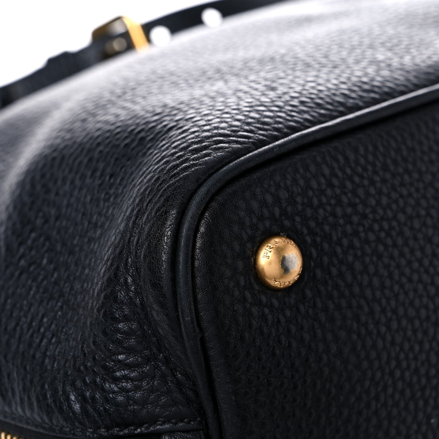 Prada Vitello Daino Tote Black 5 of 11